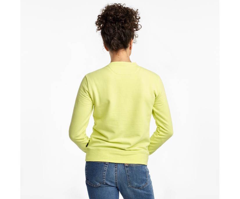 Women's Saucony Rested Crewneck Shirts Light Green | Singapore 287QMAZ